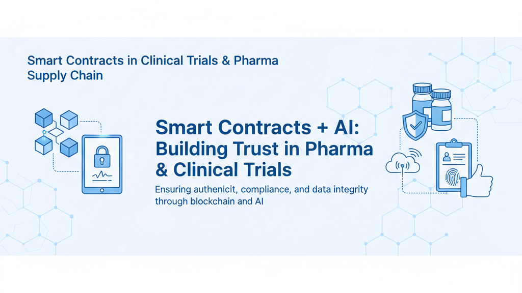 𝗦𝗺𝗮𝗿𝘁 𝗰𝗼𝗻𝘁𝗿𝗮𝗰𝘁𝘀 + 𝗔𝗜 = 𝗮 𝗽𝗿𝗮𝗴𝗺𝗮𝘁𝗶𝗰 𝗳𝗶𝘅 𝗳𝗼𝗿 𝗰𝗼𝘂𝗻𝘁𝗲𝗿𝗳𝗲𝗶𝘁 𝗱𝗿𝘂𝗴𝘀 𝗮𝗻𝗱 𝗳𝗿𝗮𝗴𝗶𝗹𝗲 𝗰𝗹𝗶𝗻𝗶𝗰𝗮𝗹-𝘁𝗿𝗶𝗮𝗹 𝘁𝗿𝘂𝘀𝘁